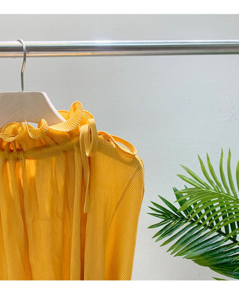 Frill Pleats Dress